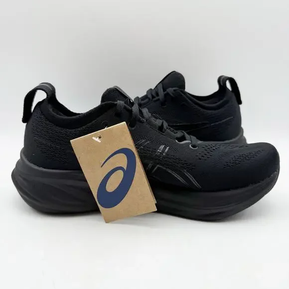 Asics Women Gel-Nimbus 26 Running Sneaker US 10.5 Wide Black Athletic NIB - Picture 5 of 13